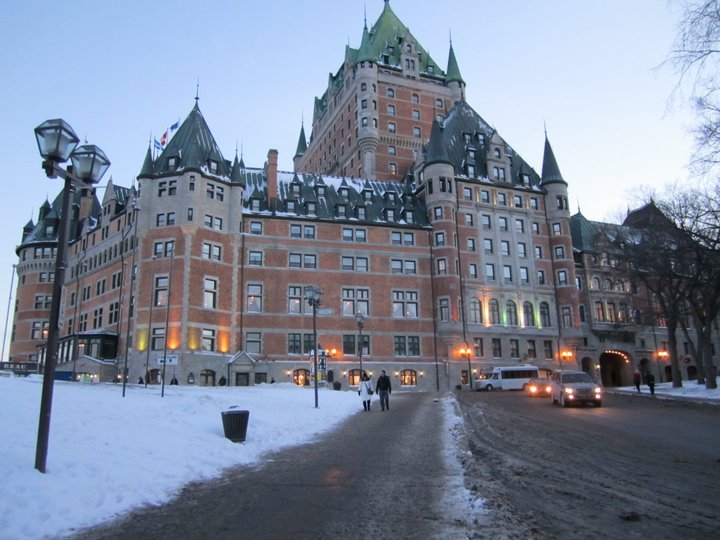 Chateau Frontenac in the winter
