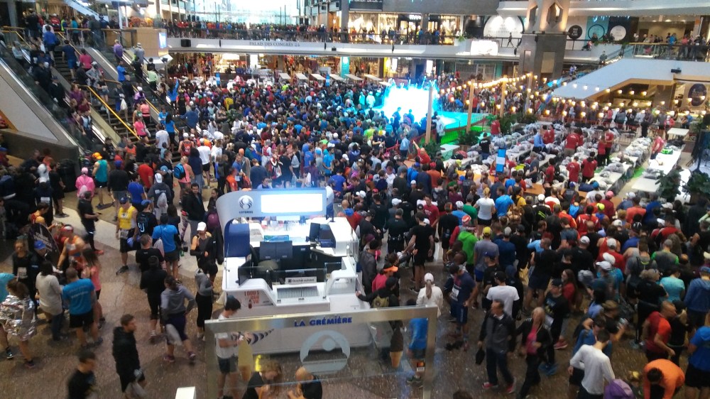 The scene at Complexe Desjardins