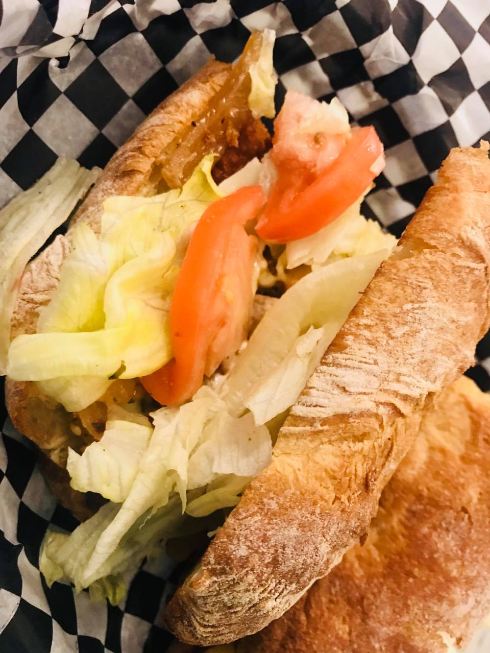 Veal cutlet sandwich