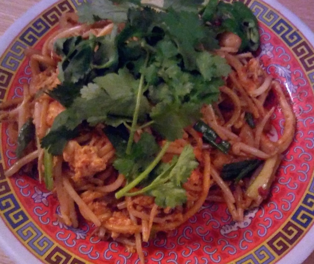 Papaya salad with pork