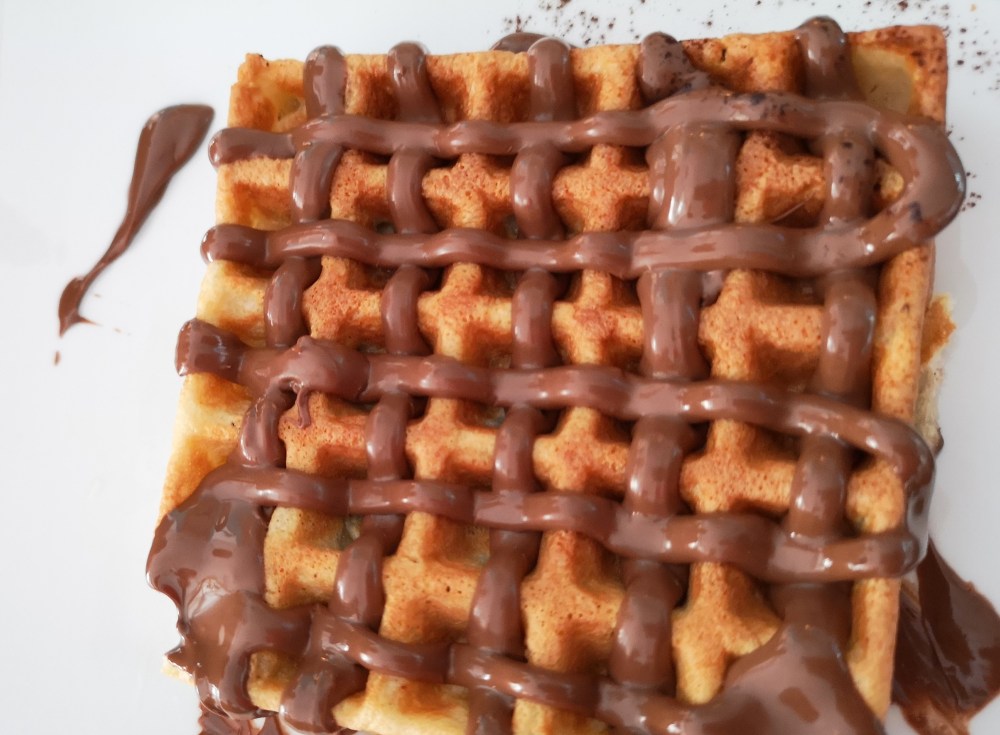 Nutella on waffle